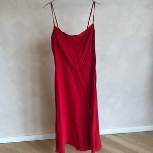 Reformation Red Strappy Dress